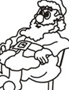 Santa mit Schlitten